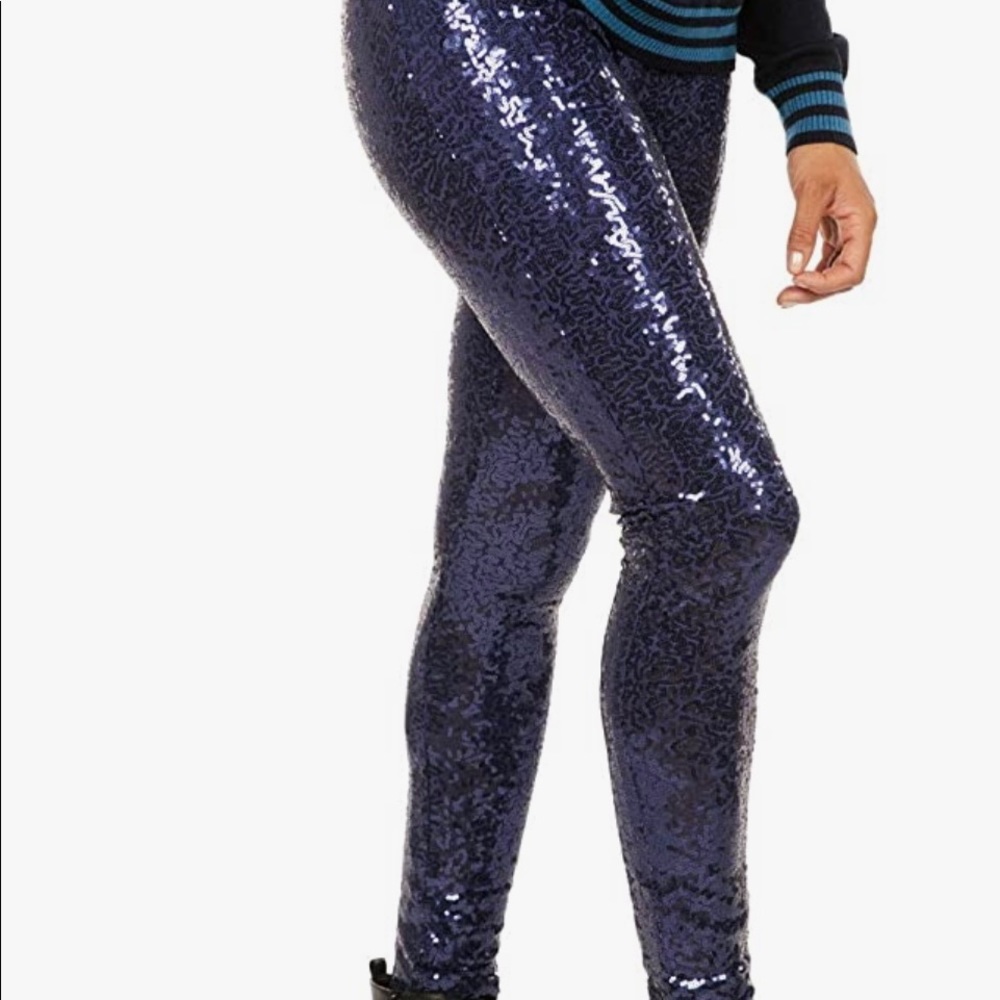 H&M Blue sequin leggings